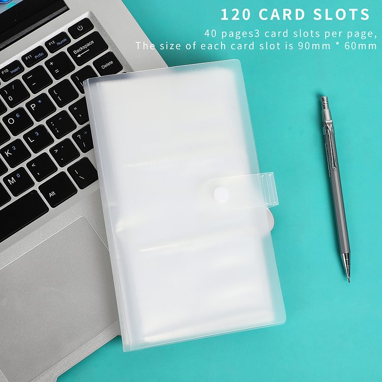 JOURNALSAY 20/40 Sheets Bank Credit Card Idol Photos Transparent Storage Book