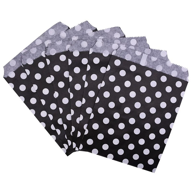 25Pcs Paper Bags Candy Gift Bag Food Packaging Christmas Wedding Favor Baby Shower Rose Gold Birthday Party Decoration Treat Bag