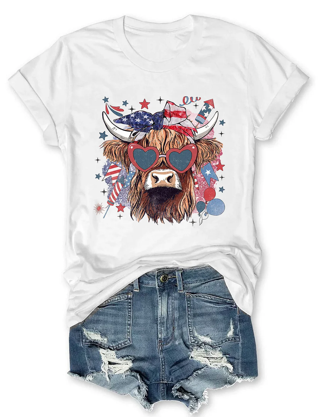 Western America Highland Cow T-shirt