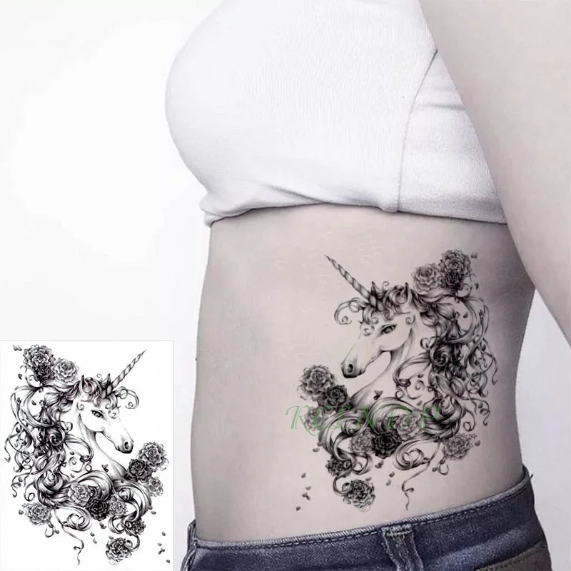 Waterproof Temporary Tattoo cartoon Japanese girl bow Sticker flash tatto fake tatoo large darkness tattoos for women men lady