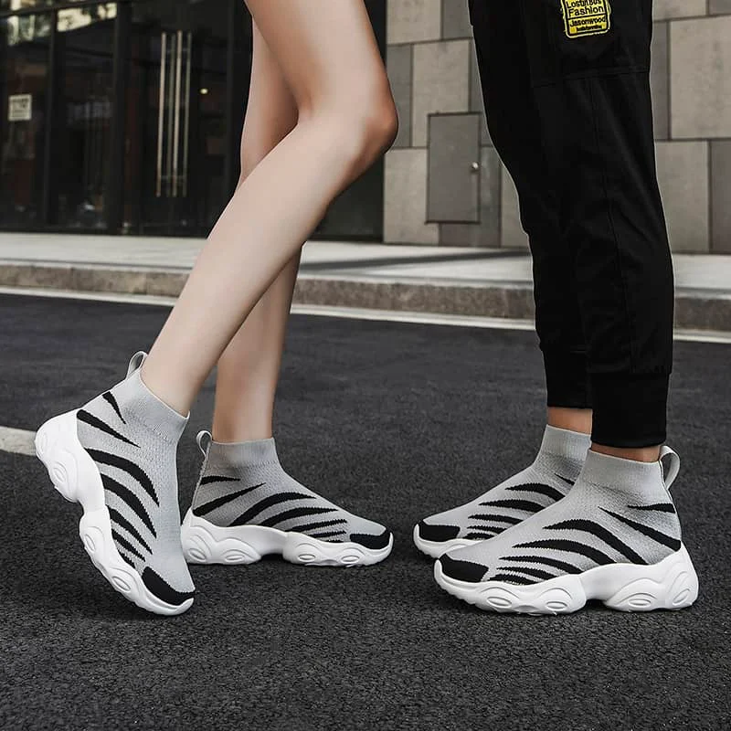 MWY Women Sneakers High Top Breathable Socks Shoes Unisex Winter Casual Walking Shoes Zapatillas Deportivas Mujer Plus Size
