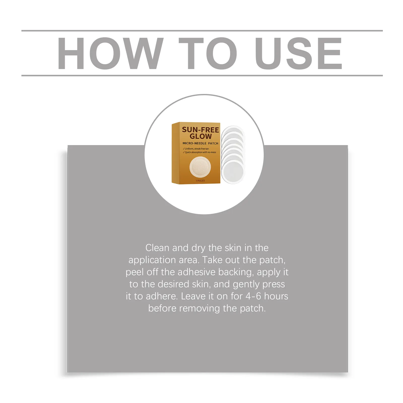 Moisturizing tanning care patches