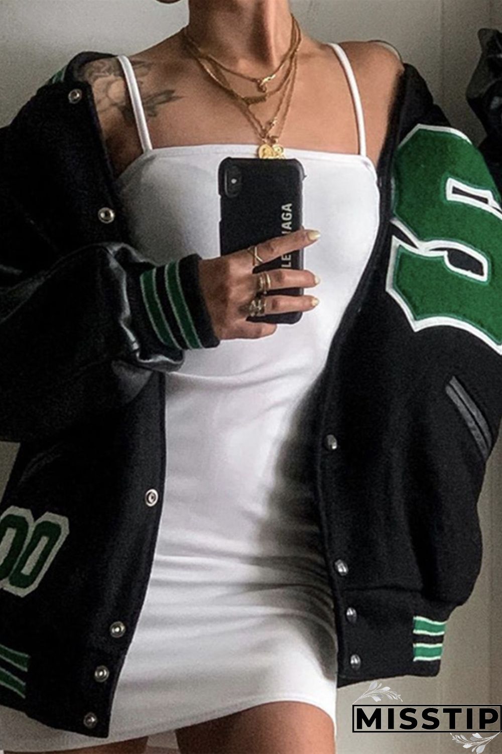 Apricot Fashion Casual Patchwork Embroidered O Neck Outerwear