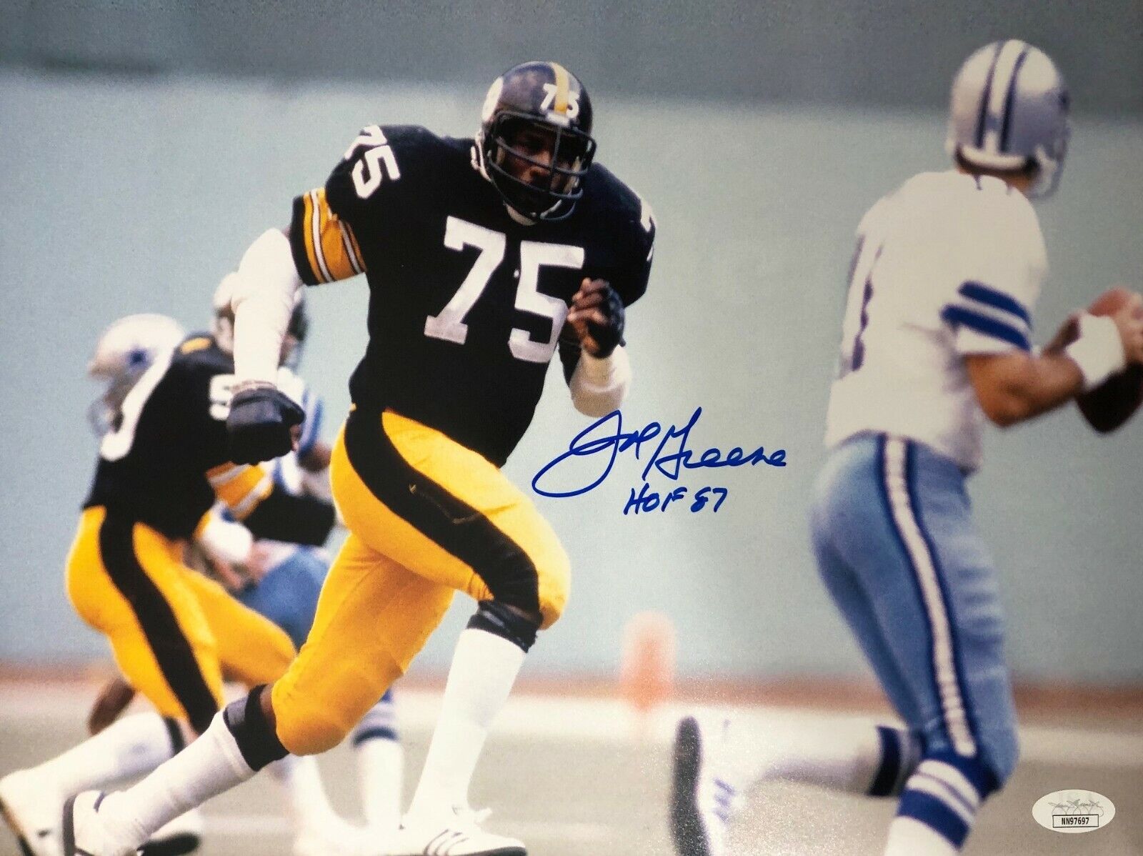 Autographed Joe Greene Pittsburgh Steelers 11x14 Photo Poster painting with JSA COA