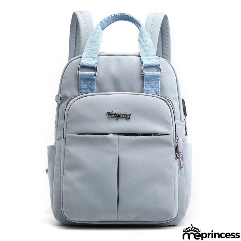 Women's Multi Functional Fashion Travel Backpack With USB Charge Port