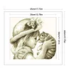 Cat - 9CT Partial Beaded Cross Stitch Kit(35x30cm)