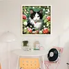 Flowers And Cats-11CT Stamped Cross Stitch 50*50cm/19.69*19.69in