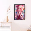 Candy Pink Girl - Round AB Drills Diamond Painting(65*45cm)