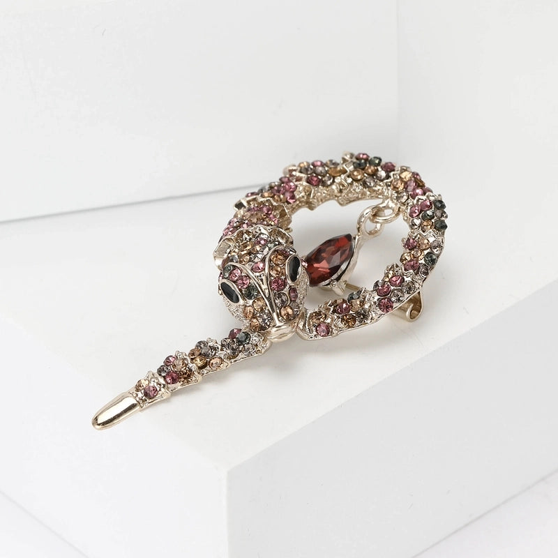 Lady Pin Snake Alloy Unisex Brooches