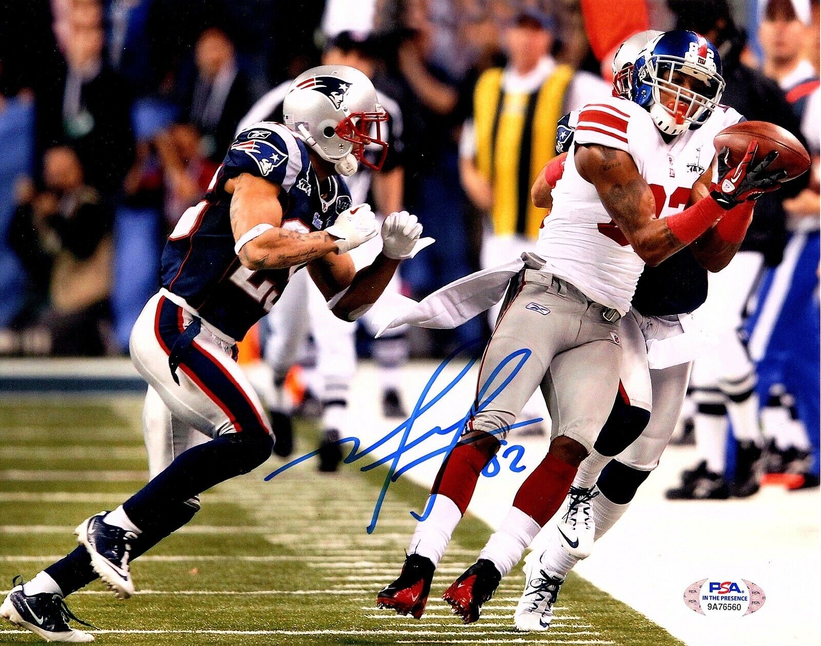 MARIO MANNINGHAM SIGNED Autograph 8x10 N.Y. GIANTS S.B. Photo Poster painting PSA/DNA Certified