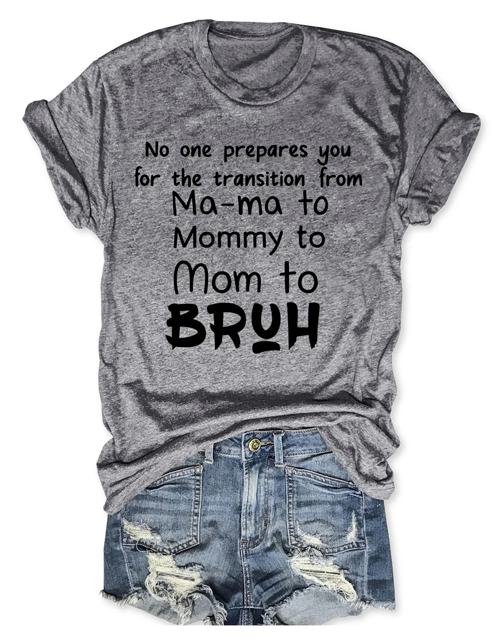 Ma-ma To Mommy To Mom To Bruh T-Shirt