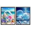 (2pcs) Beach Shells-11CT Stamped Cross Stitch 40*50cm(Bundle Sale)