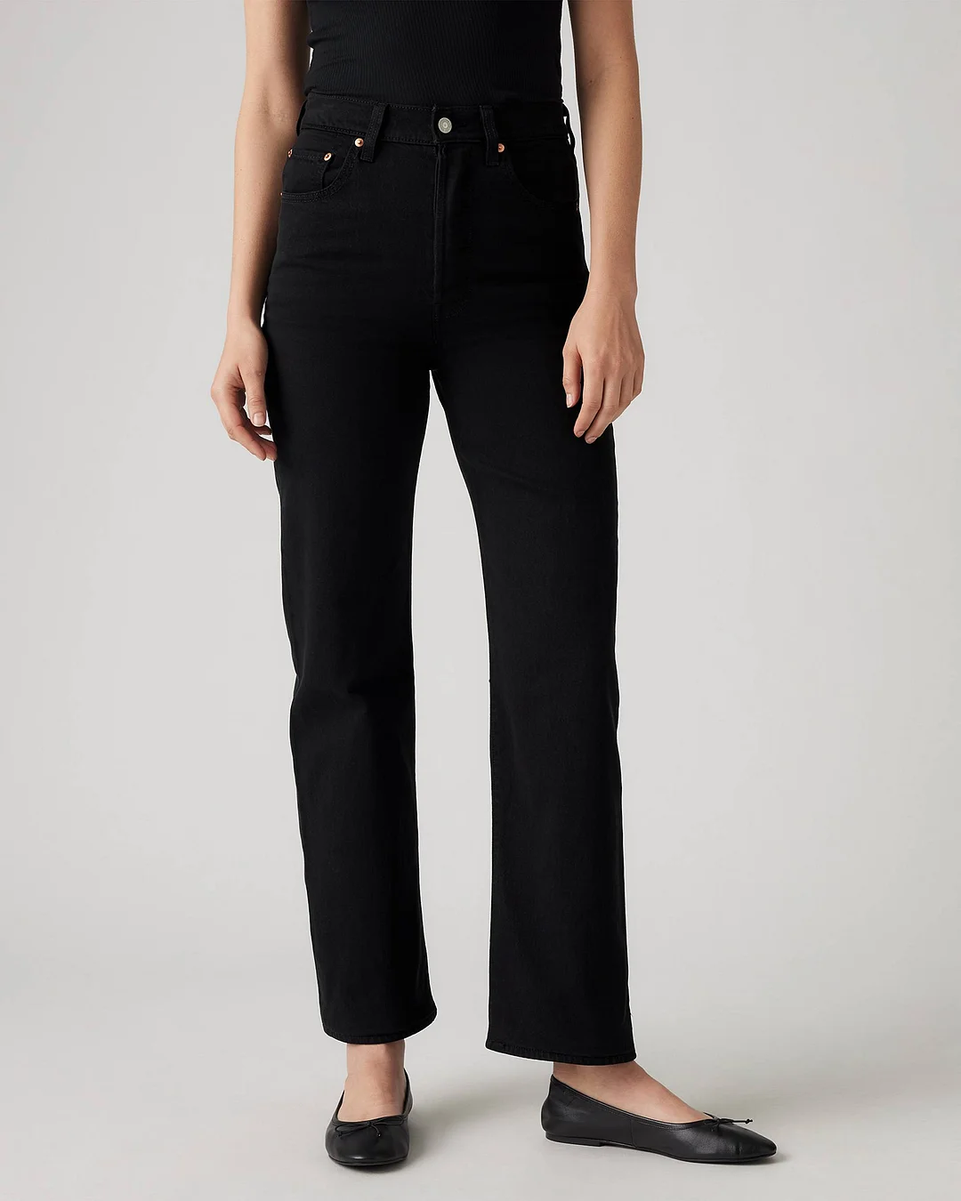 Levis Hidden Buttons Ribcage Straight Ankle Jeans (Buy 2 Free Shipping)