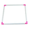 (US Only)Square Embroidery Hoop Handheld Cross Stitch Frame Plastic Clip Frame (40x40cm)