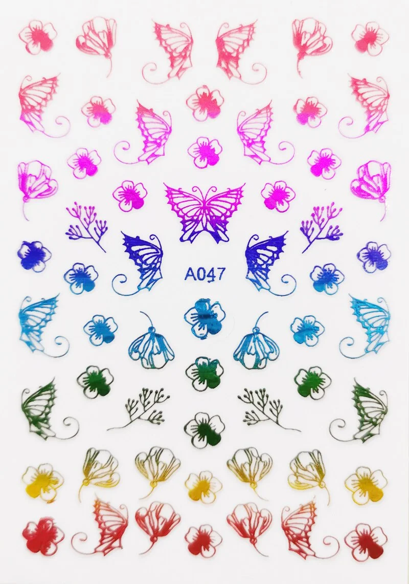 Merry Christmas 3D Elk Nail Art Decals Nail Sticker Manicure Red Laser Gold Silver White Snow Sticker for Nail Design Decoration-Nail Inspo