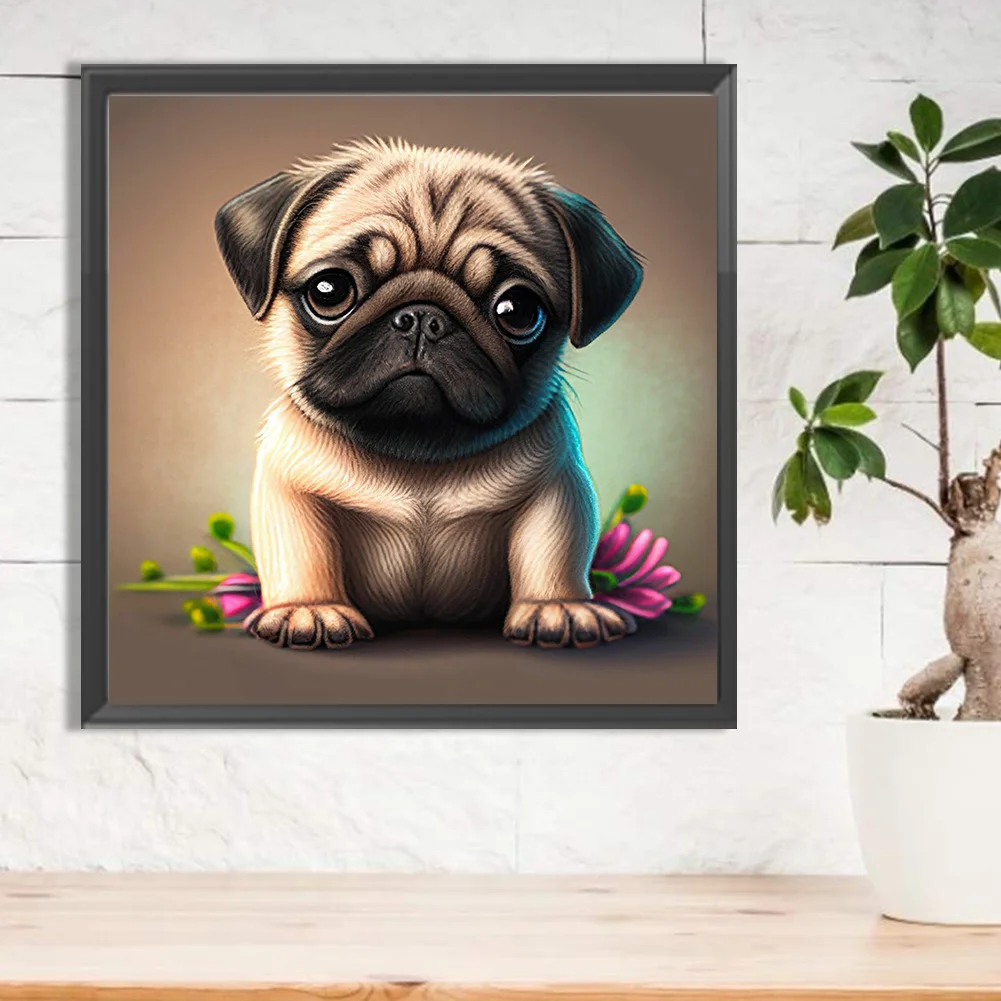 Diamond Painting - Full Round Drill - Dog(30*30cm)
