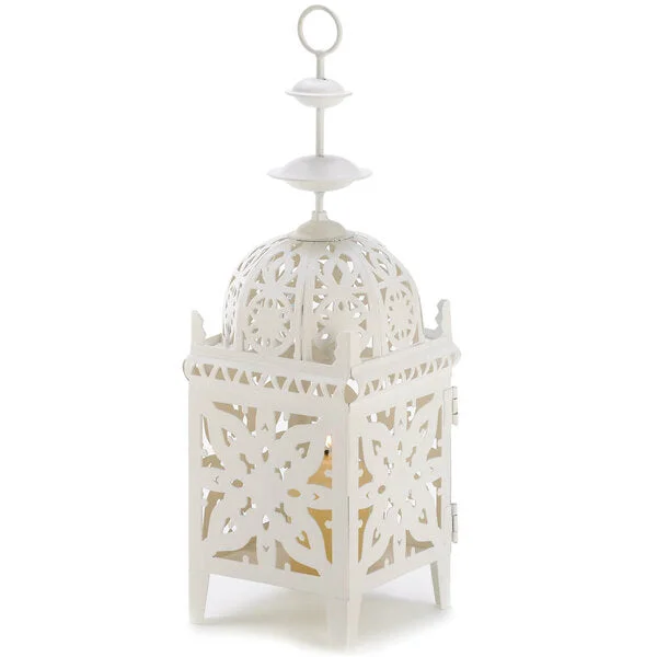 Accent Plus Iron Cutout Candle Lantern - 11.5 inches