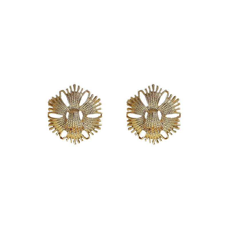 Medieval Flower Flower Alloy Electroplating Earrings