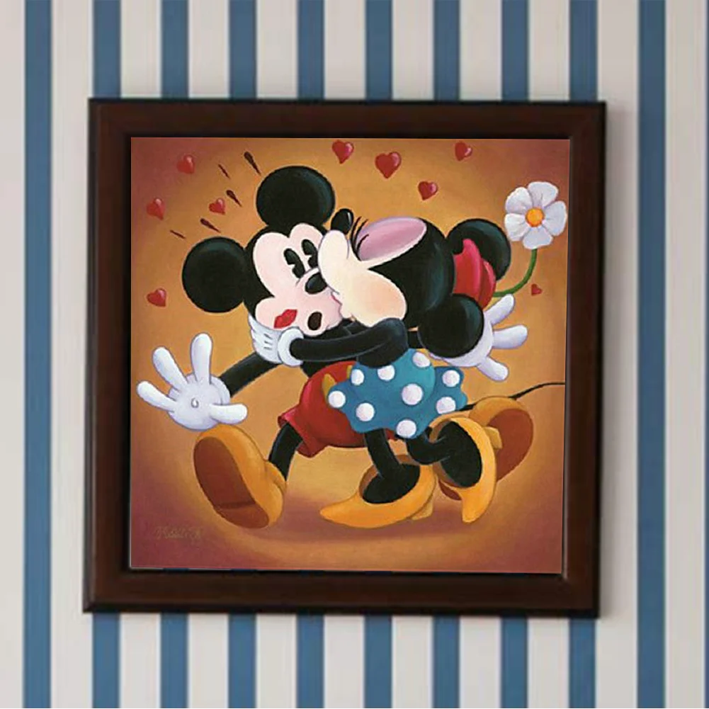 5D DIY Full Square Drill Diamond Painting Kit Mickey Minnie Decoration (ZQA670)
