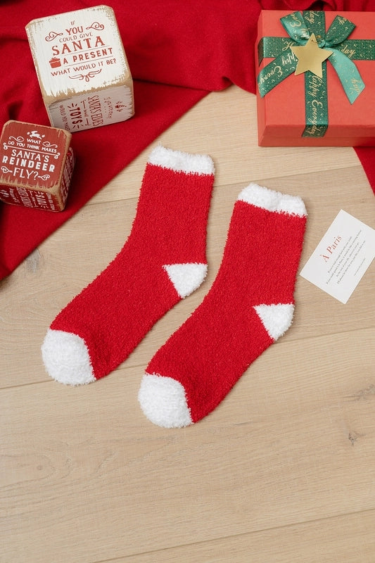 Christmas Socks Women’s Coral Fleece Socks Women’s Carpet Velvet Socks Winter Thickened Floor Sleeping Plush Socks