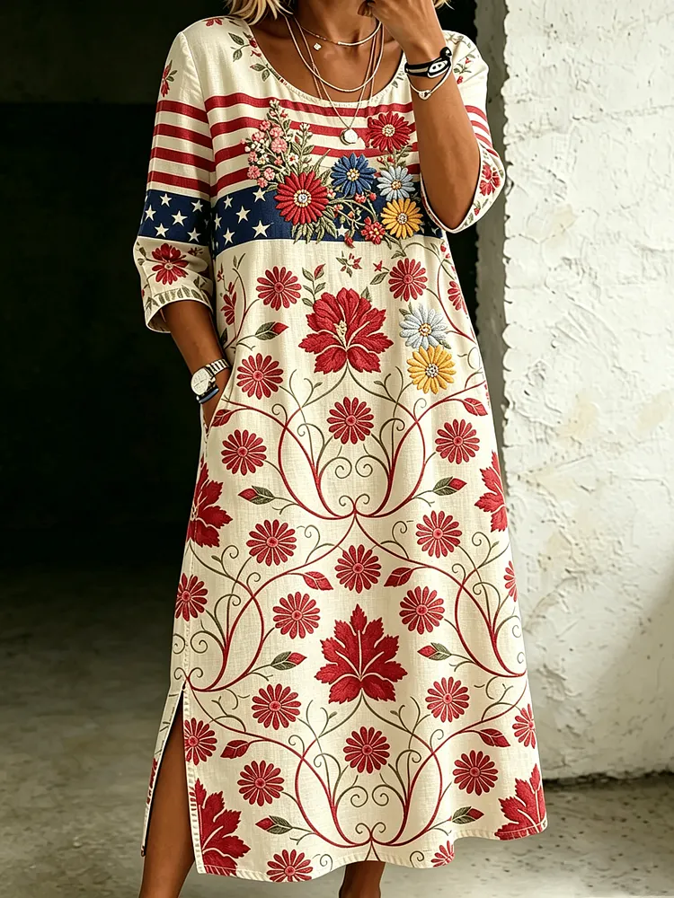 Women's USA 250th Anniversary Print Dress 