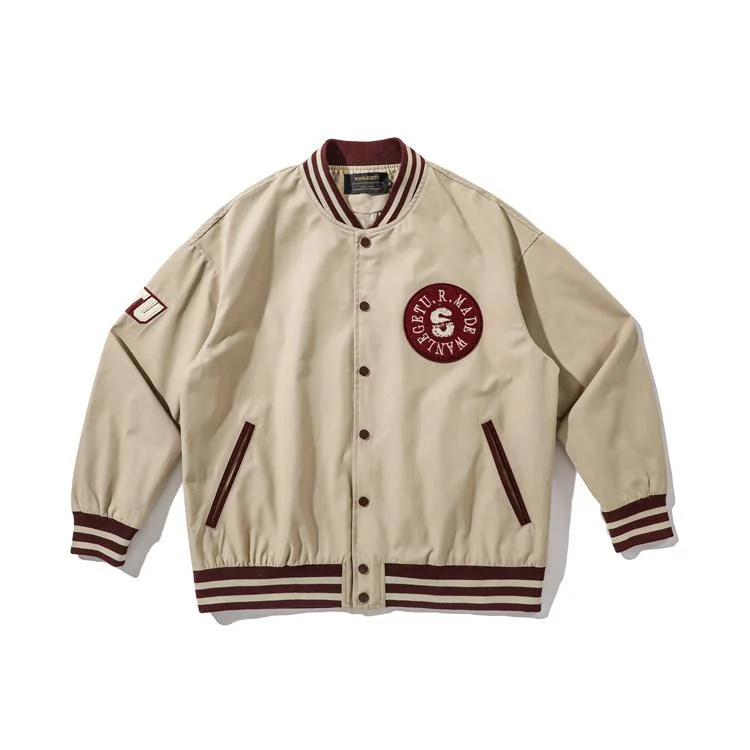 Varsity Jacket for Men Baseball Jackets Uniform Youth Jacket Spring Casual Baseball