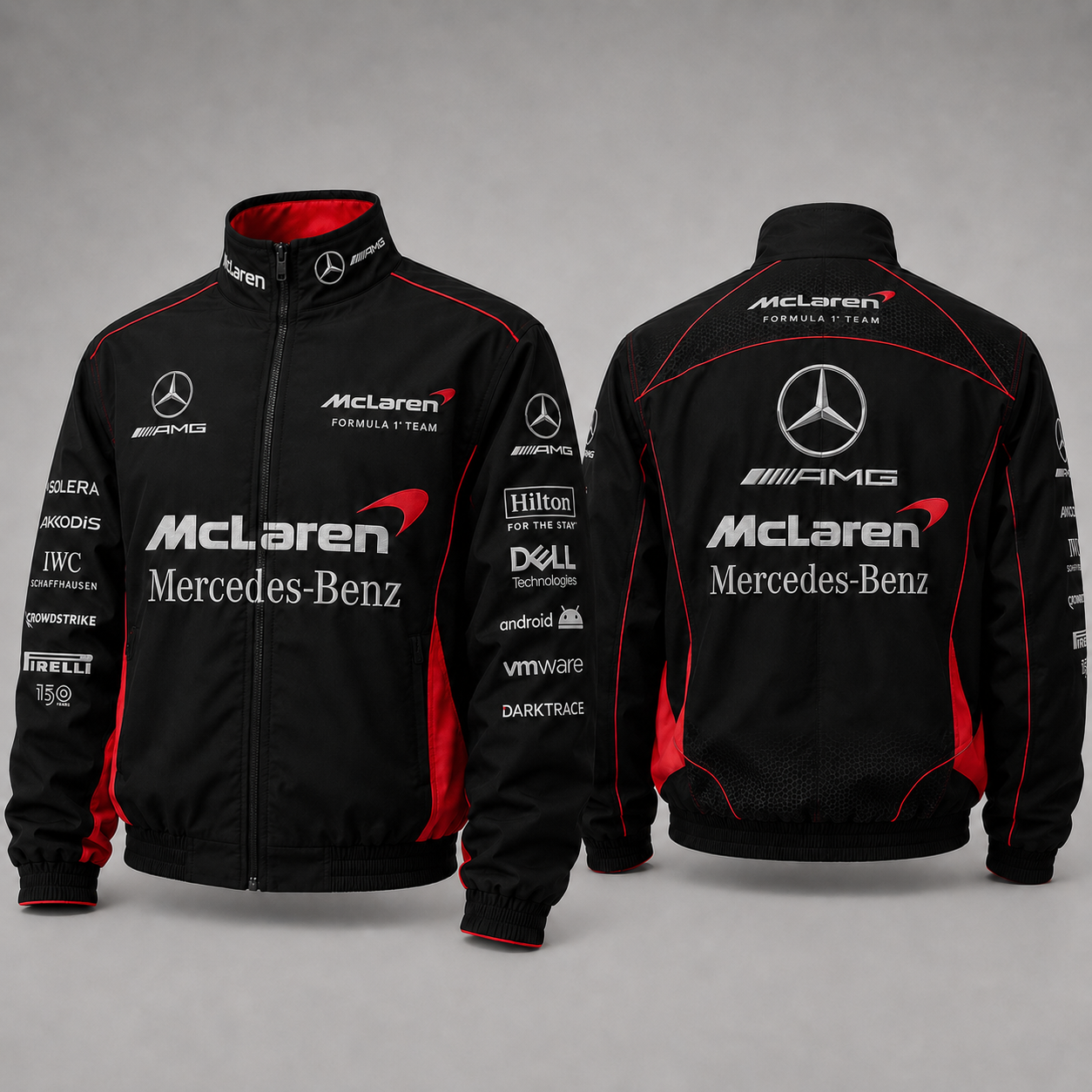 New Racing Collaboration Jacket &ndash; Premium Cotton-Blend Fabric, Lightweight Bomber Style