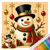Christmas Needlepoint Kit 14CT Stamped Cross Stitch 30x30cm tapestrymarket