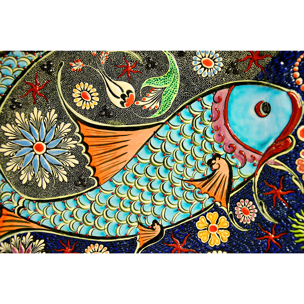 

Flower Lucky Fish - 1000 Pieces Jigsaw Puzzle, 501 Original