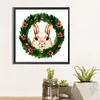 5D DIY Full Round Drill Diamond Painting Critter Wreath Rabbit Home Decor