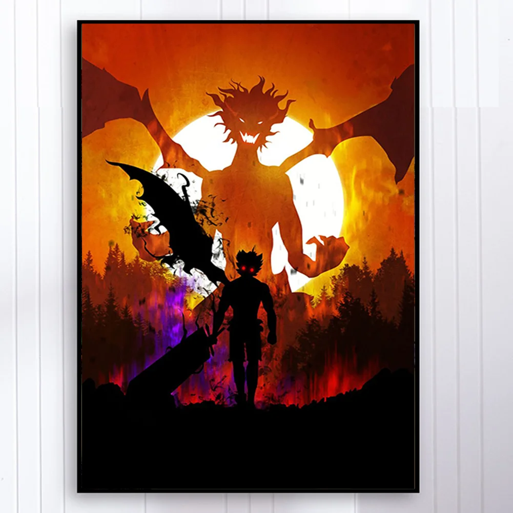 Full Round Diamond Painting 35*50cm - Attack On Titan - Silhouette