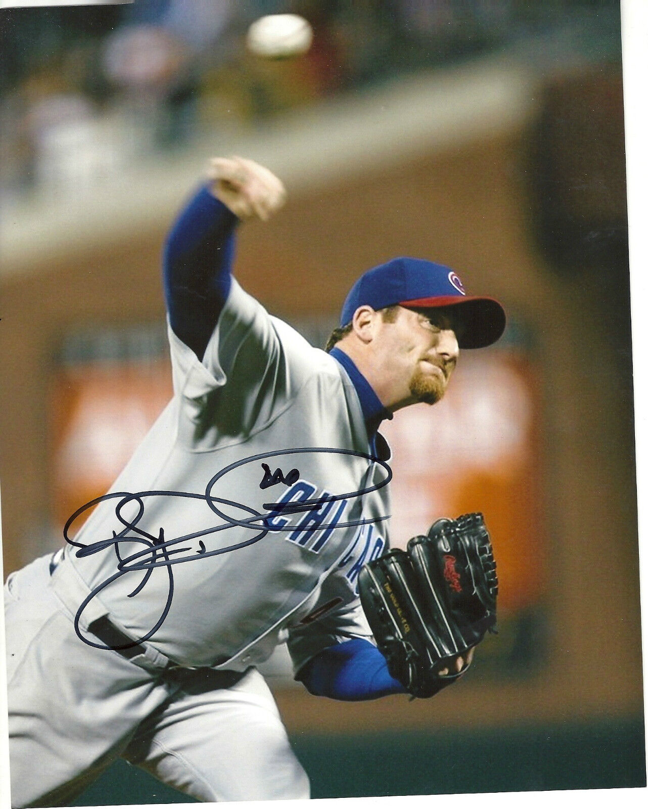 RYAN DEMPSTER CHICAGO CUBS SIGNED 8X10 Photo Poster painting