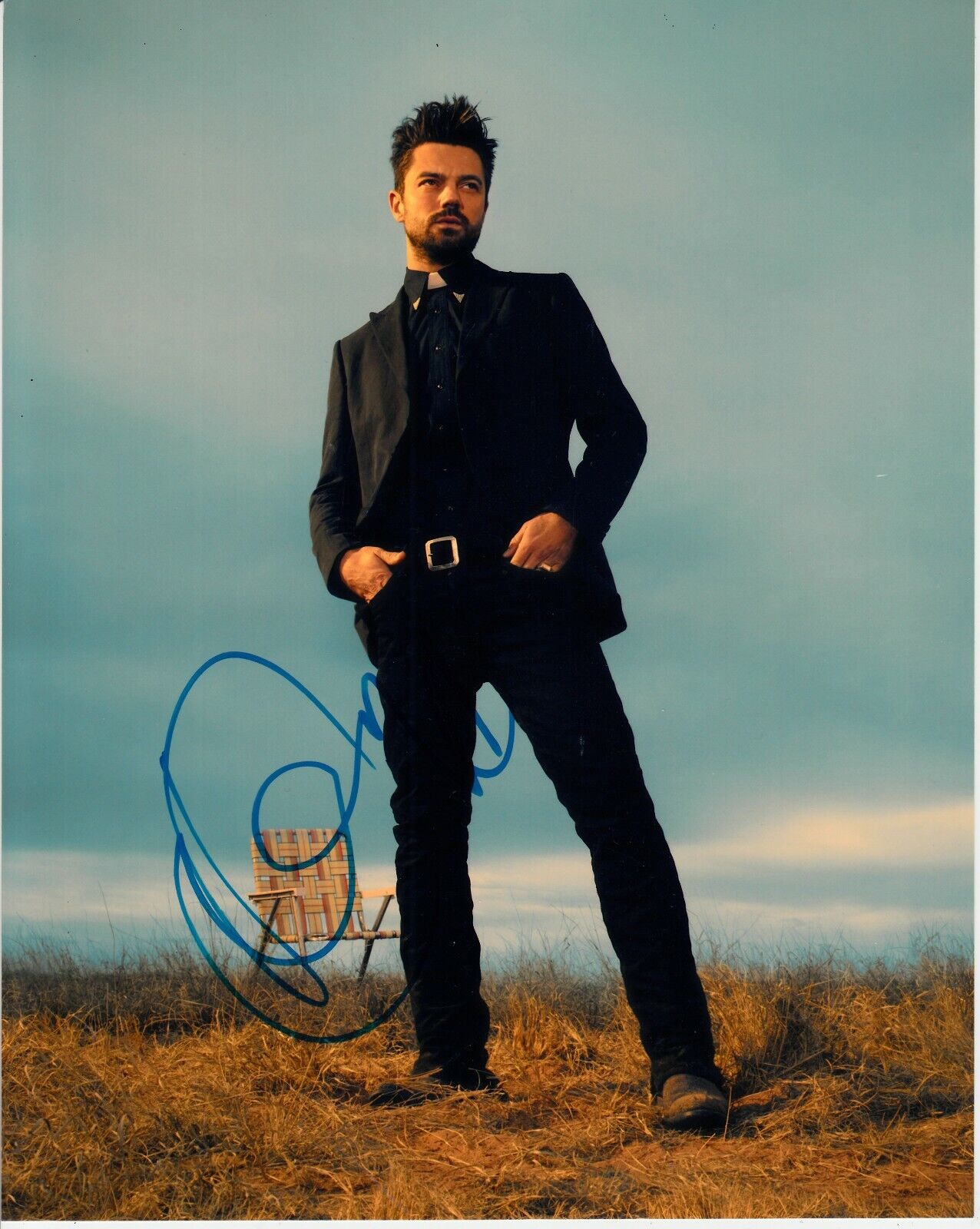 DOMINIC COOPER SIGNED PREACHER Photo Poster painting UACC REG 242 (9)