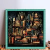 Pile Of Magic Books-11CT/14CT Stamped/Counted Cross Stitch 50*50cm/19.69*19.69in tapestrymarket