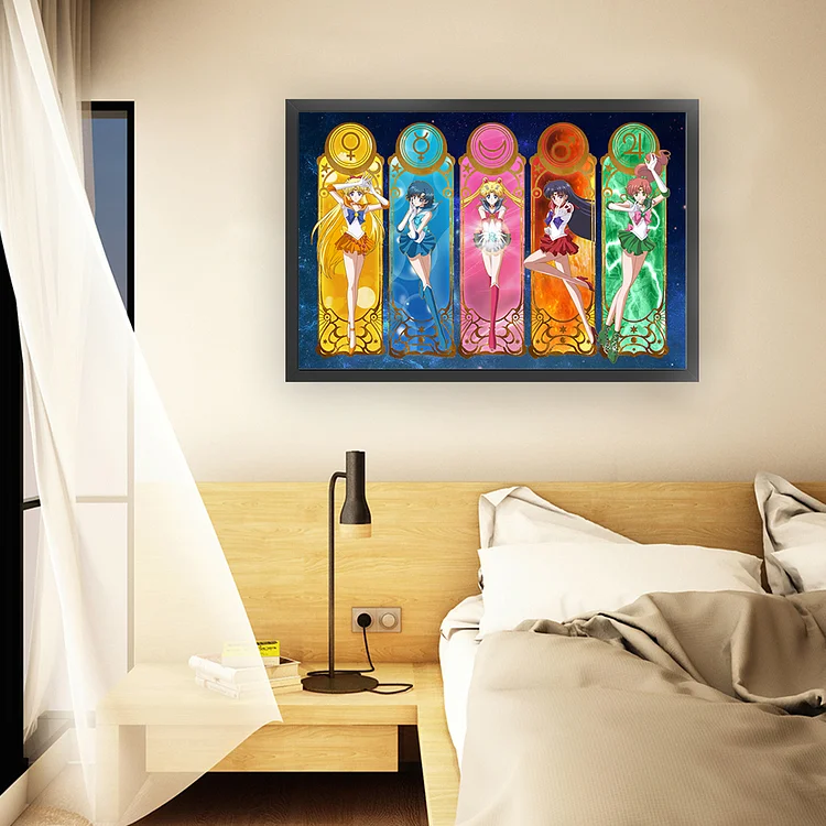 Sailor Moon 11CT (60*40CM) Stamped Cross Stitch