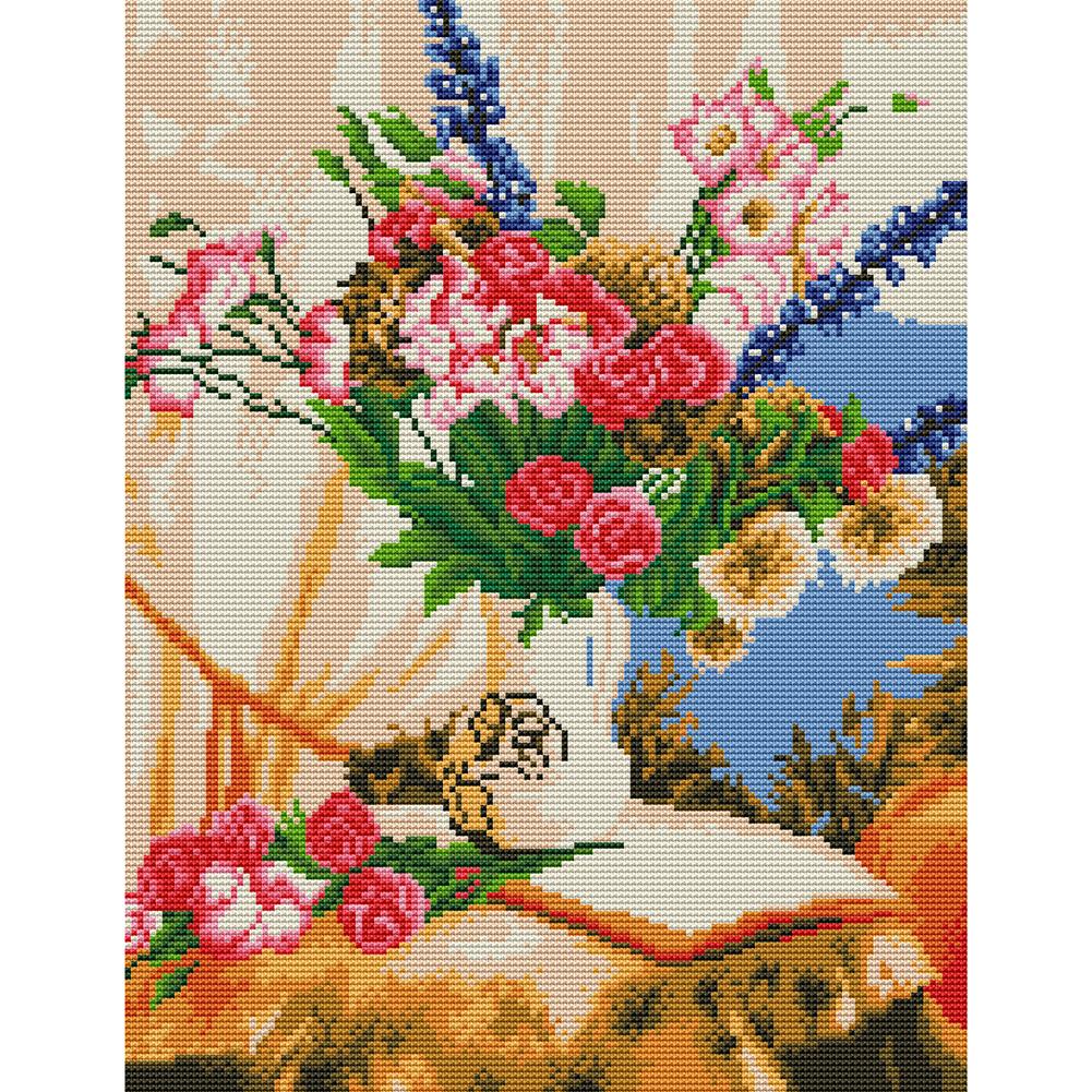 

Bouquet - 11CT Stamped Cross Stitch - 45*35CM, 501 Original