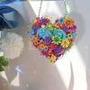 >SALE<Acrylic Heart Flower Single-Sided Diamond Painting Hanging Pendant (20x20cm)