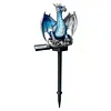 Resin Guardian Solar Garden Stake Light Waterproof Outdoor Figurine