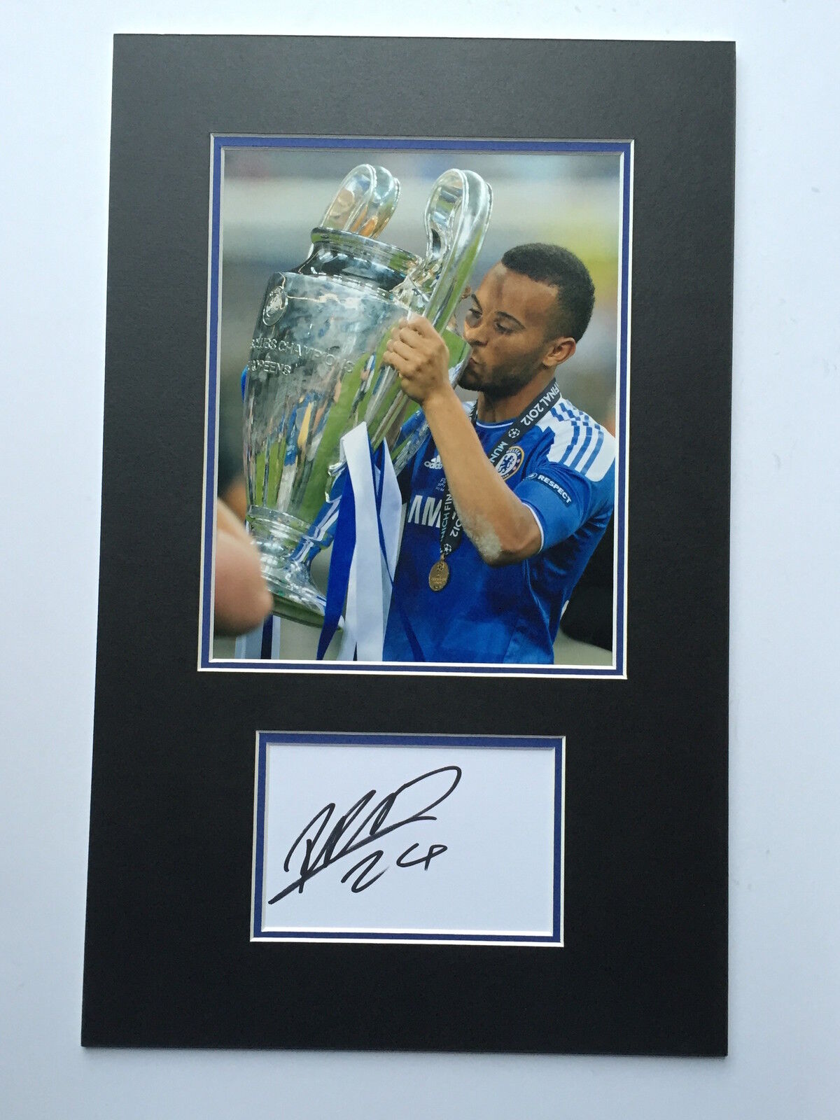 Ryan Bertrand Chelsea Hand Signed Photo Poster painting Mount Display.