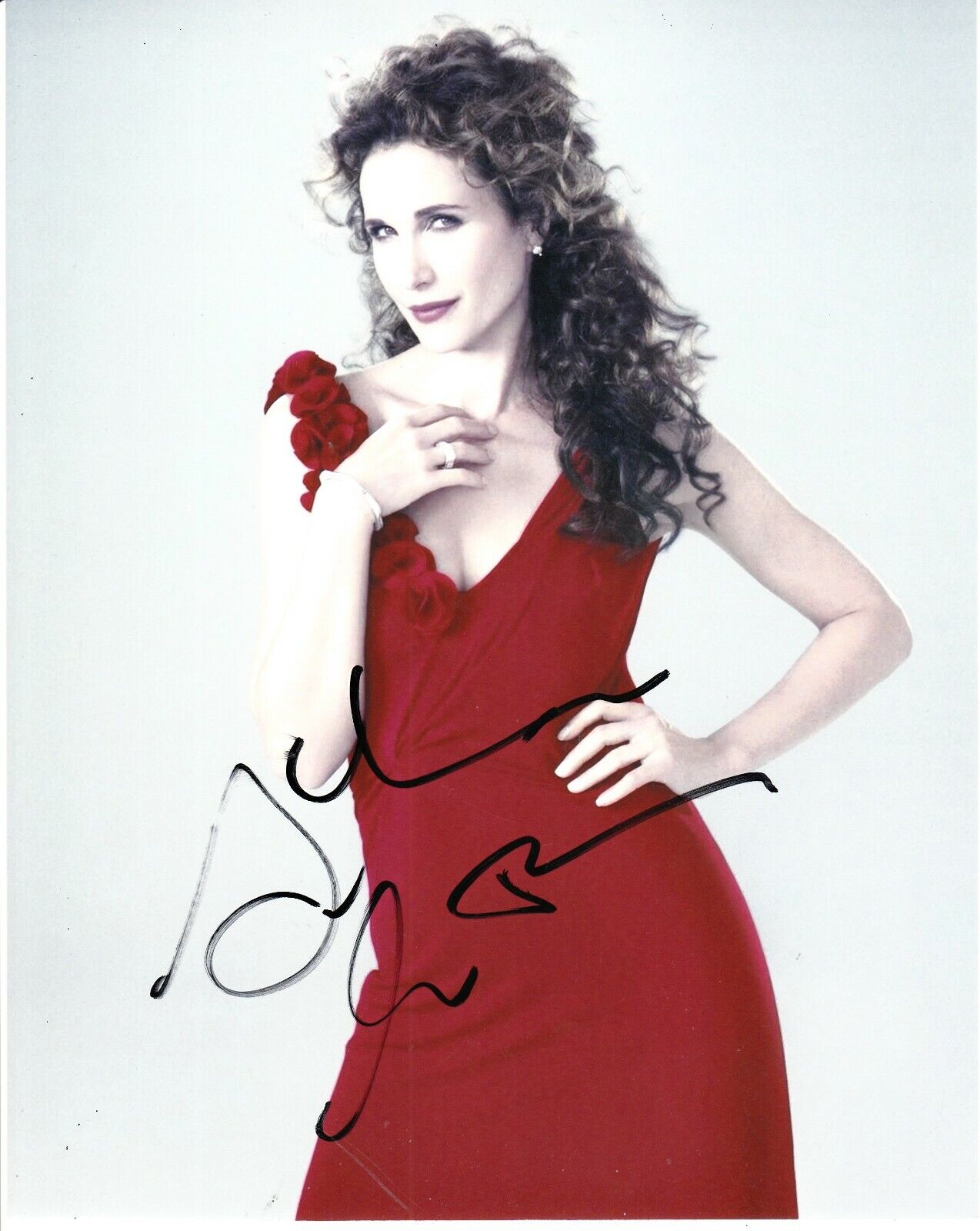 ANDIE MacDOWELL SIGNED SEXY Photo Poster painting UACC REG 242 FILM AUTOGRAPHS (1)