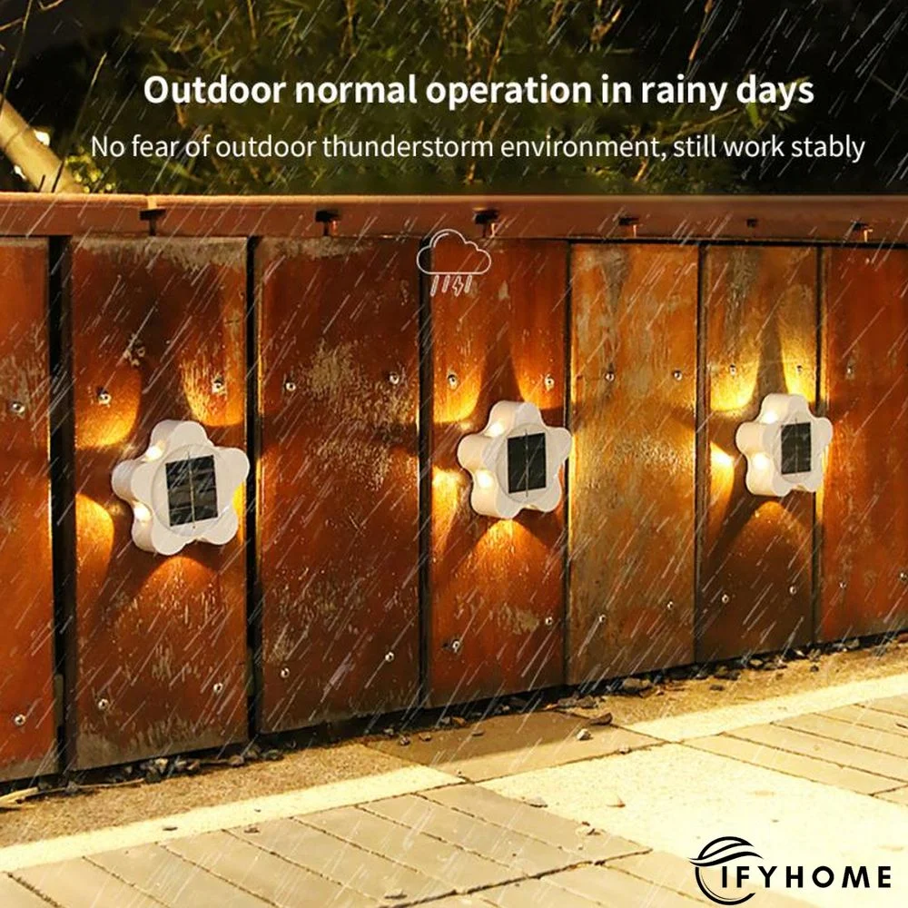 3PCS Solar LED Outdoor Wall Light Waterproof Garden Decor Lamp | IFYHOME