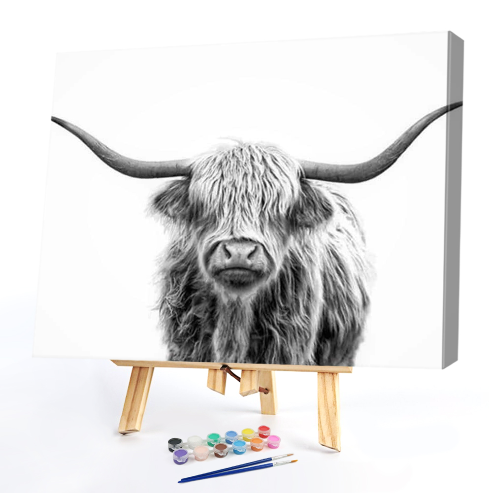 

50*40CM - Paint By Numbers - Cartoon Cattle, 501 Original