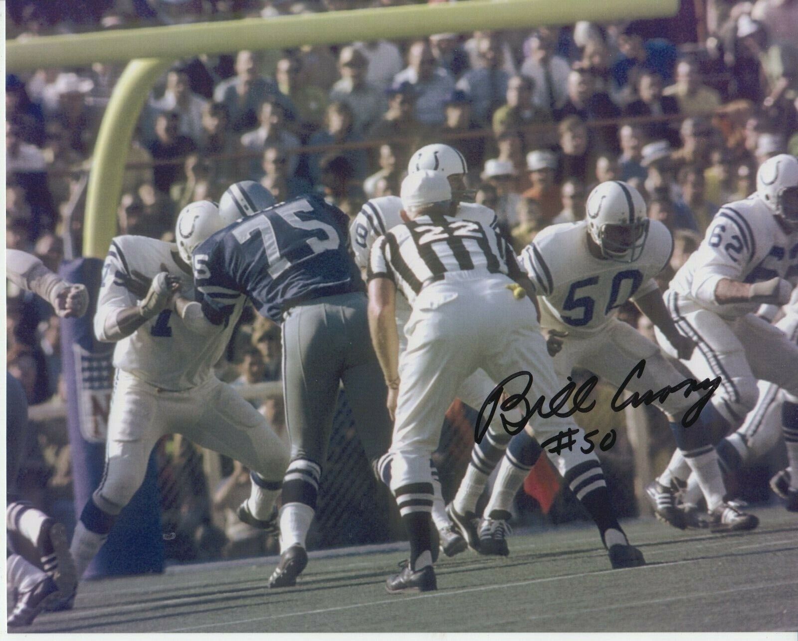 Bill Curry #1 8x10 Signed Photo Poster painting w/ COA Baltimore Colts