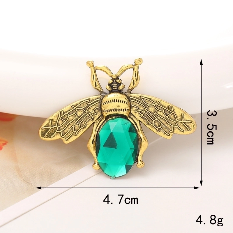 Minimalist Bee Alloy Inlay Rhinestones Jewelry Accessories