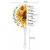 8Pcs DIY Diamond Painting Church Handheld Fans, Christian Bible Verse Scripture Hand Fans with Plastic Handles, Religious Inspirational Church Welcome Gifts for Visitors, Women Men, Bridal Shower Guest Favors