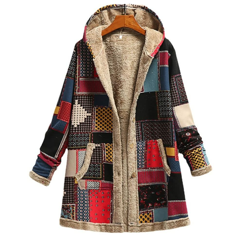 Hooded Wool Vintage Women's Jacket – sususummer.com