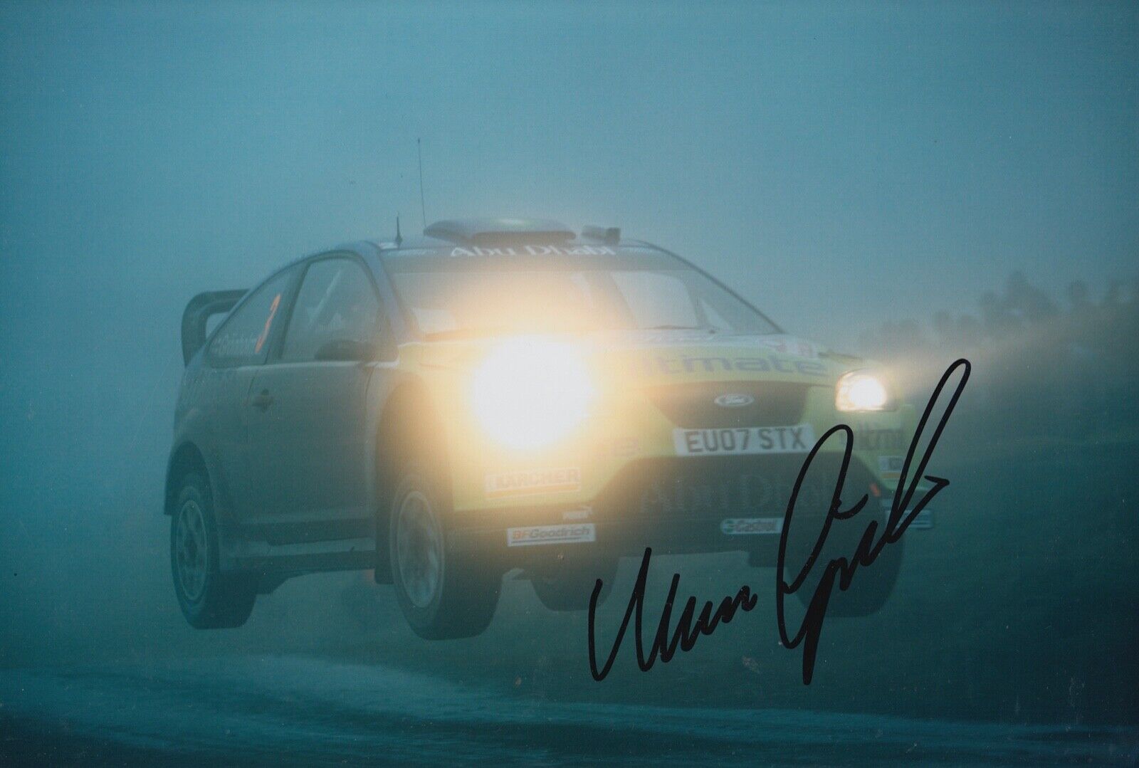 Marcus Gronholm Hand Signed 12x8 Photo Poster painting - Rally Autograph.