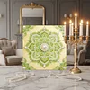 DIY Pearl Painting Green Mandala for Home Decor with Frame(30*30cm)
