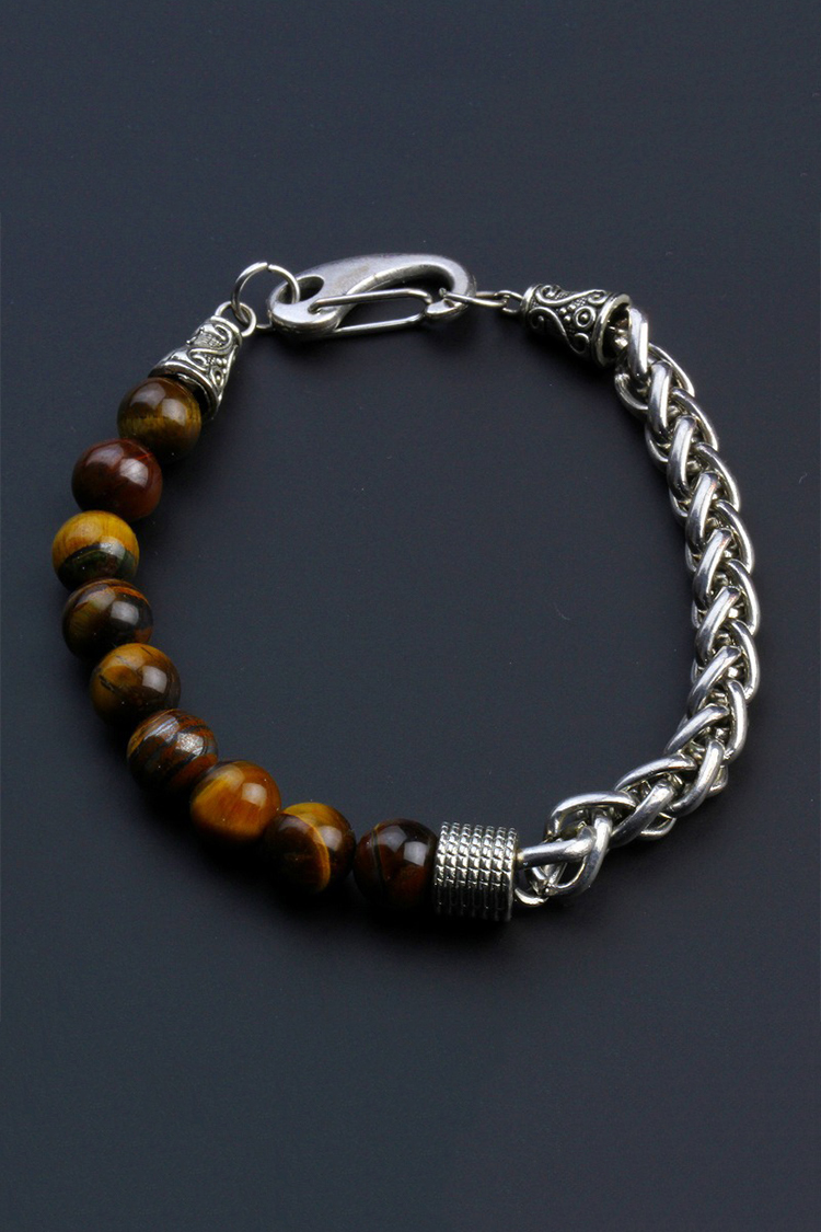 Men'S Tiger Stone Bracelet