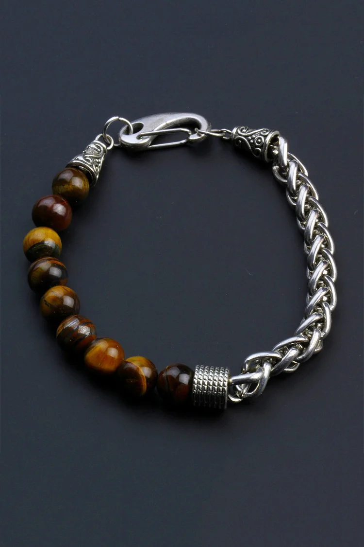 Men'S Tiger Stone Bracelet